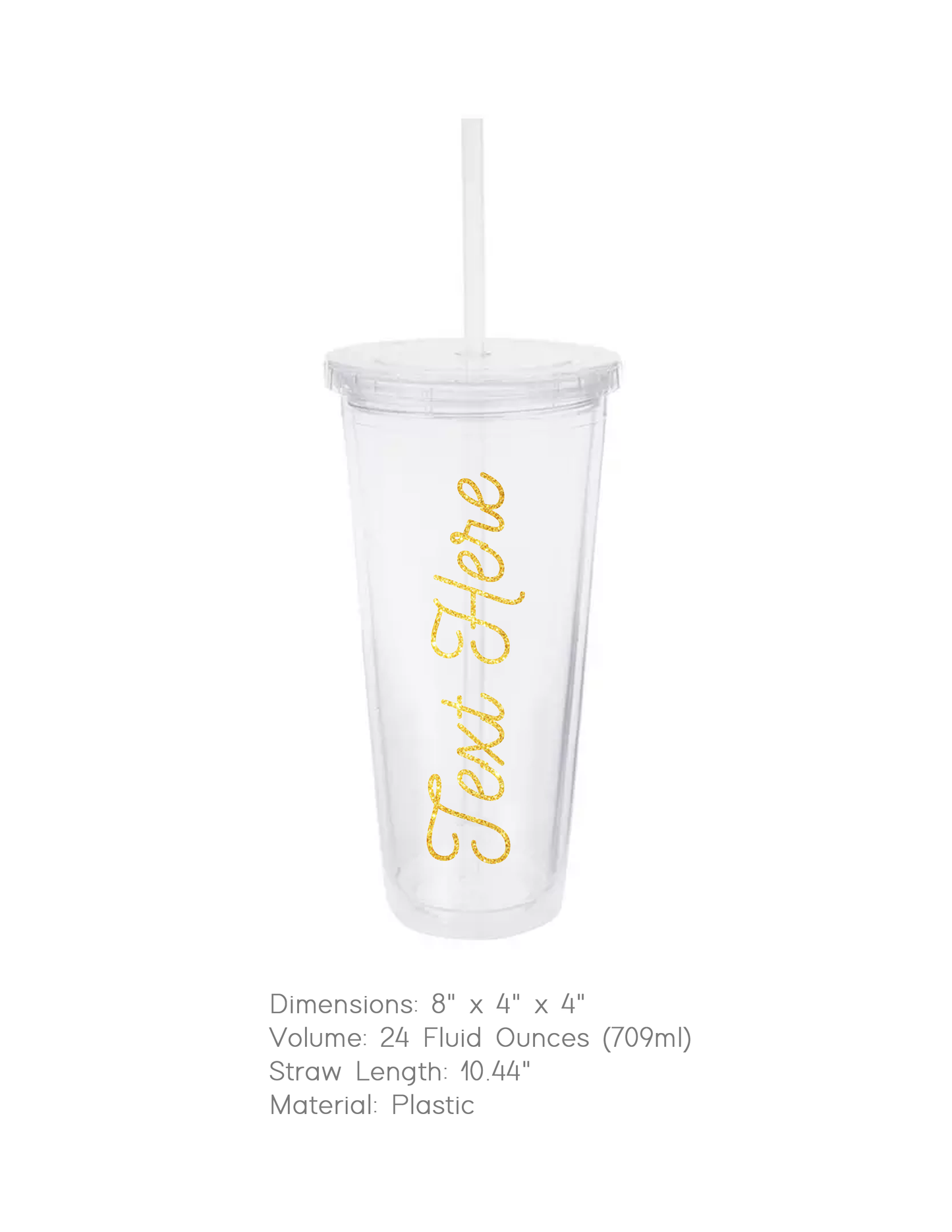 24oz "Name Your Sip" – Personalized Tumbler with Straw