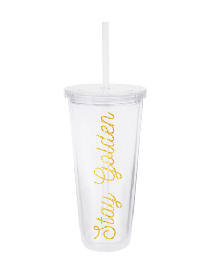 24oz "Name Your Sip" – Personalized Tumbler with Straw